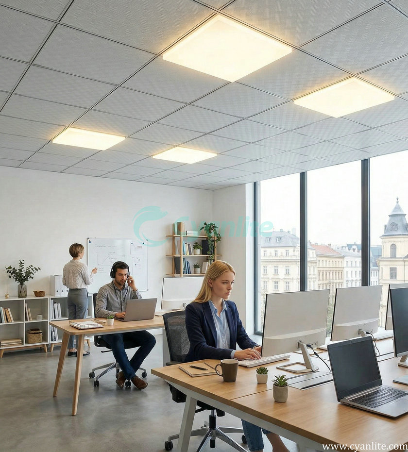 Cyanlite DROPOD drop lens LED Panel Light applications